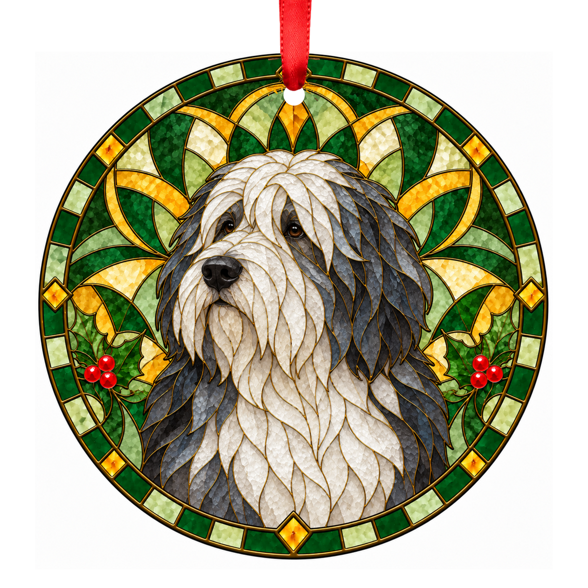 Old English Sheepdog — Gray and White