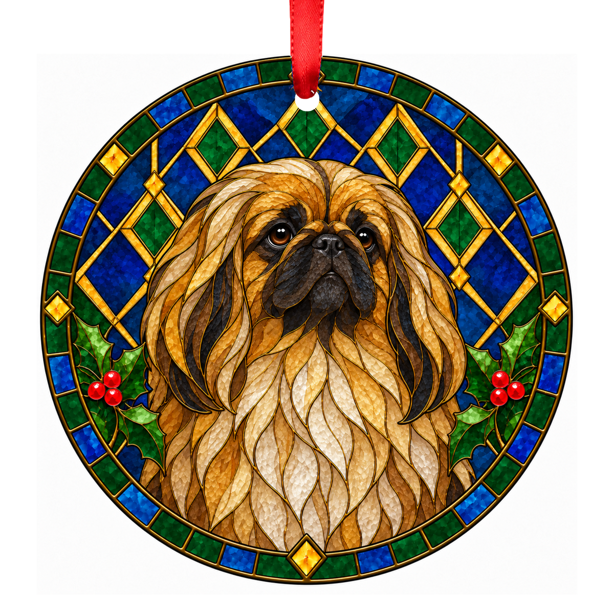 Pekingese — Fawn with Black Mask