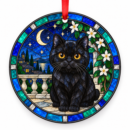 Toybob Black stained glass style ornament