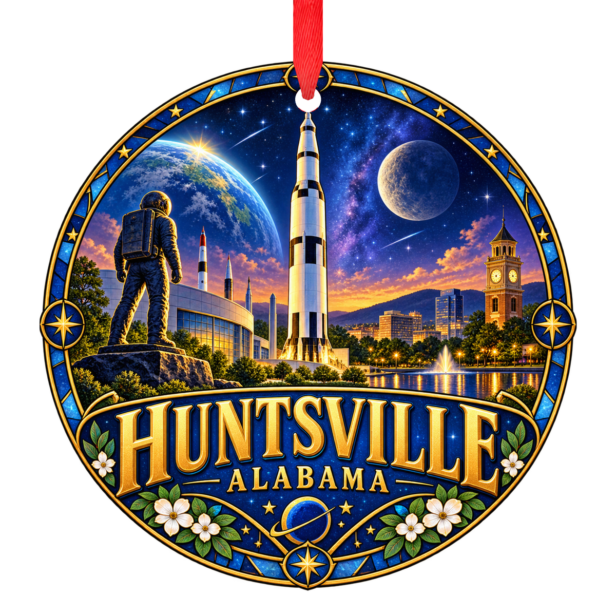 Huntsville Alabama Christmas ornament space heritage keepsake collectible gift