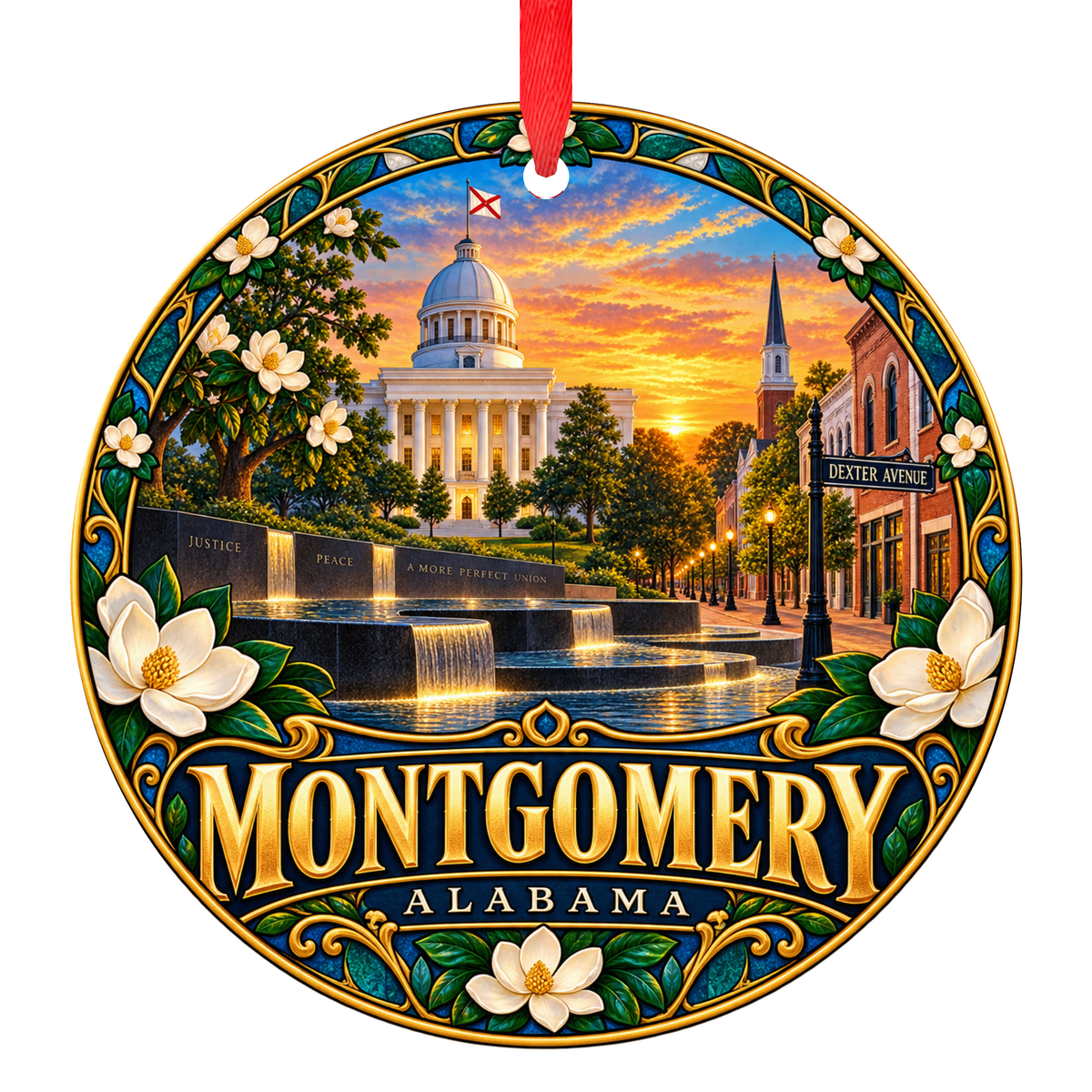 Montgomery Alabama Christmas ornament capital city keepsake collectible gift