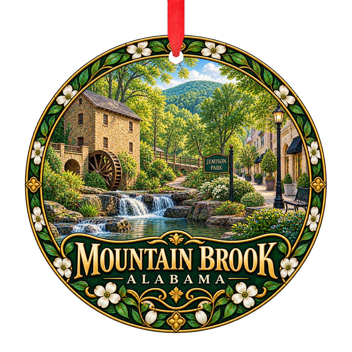 Mountain Brook Alabama Christmas ornament hometown keepsake collectible gift