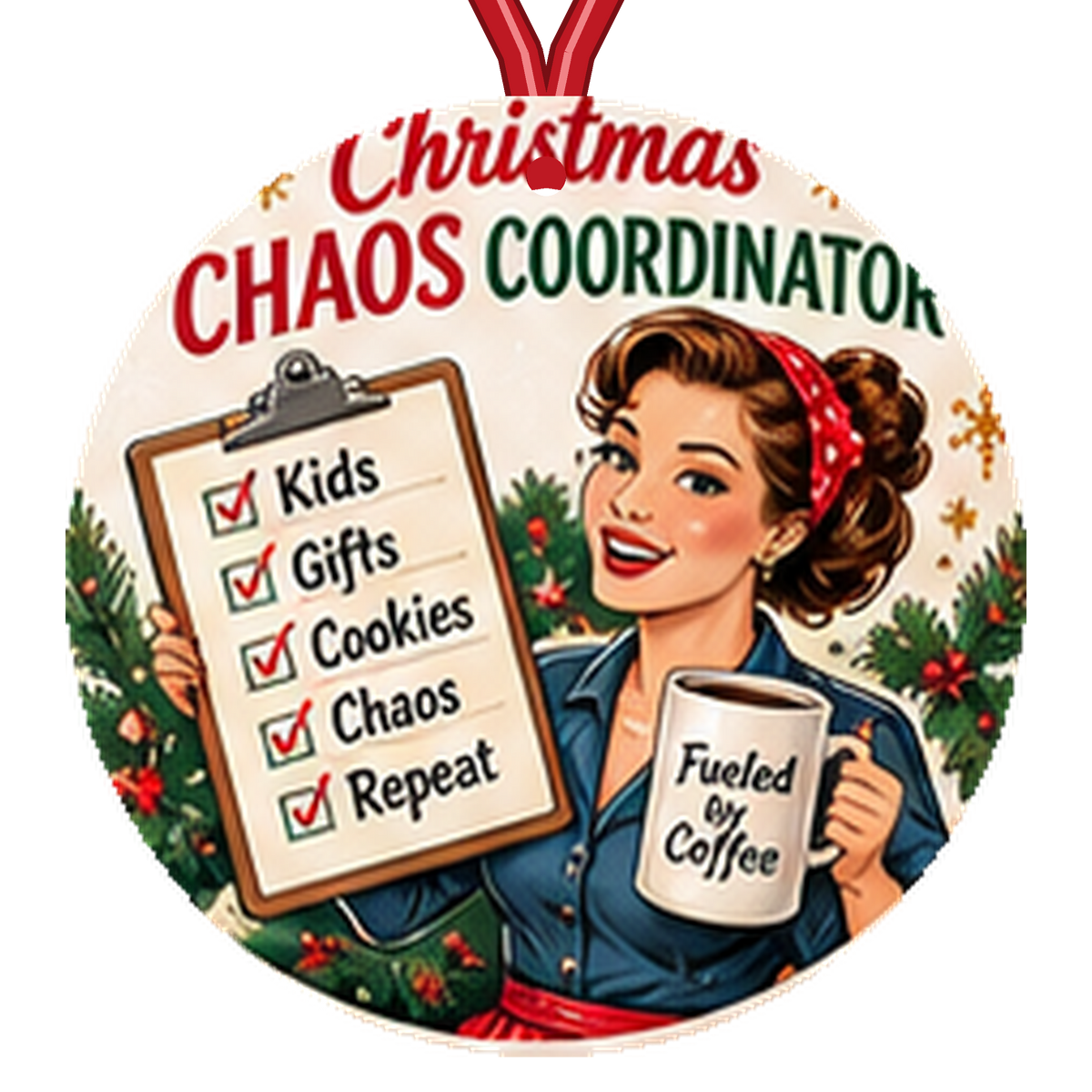 Christmas Chaos Coordinator Ornament
