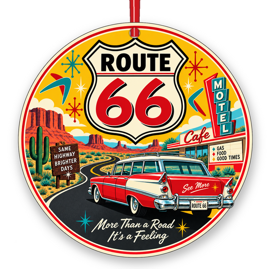 Route 66 More Than a Road Christmas ornament