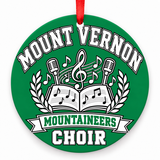Mount Vernon High School Mountaineers Choir Christmas ornament