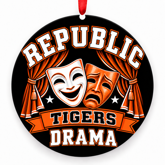 Republic Tigers Drama Christmas Ornament