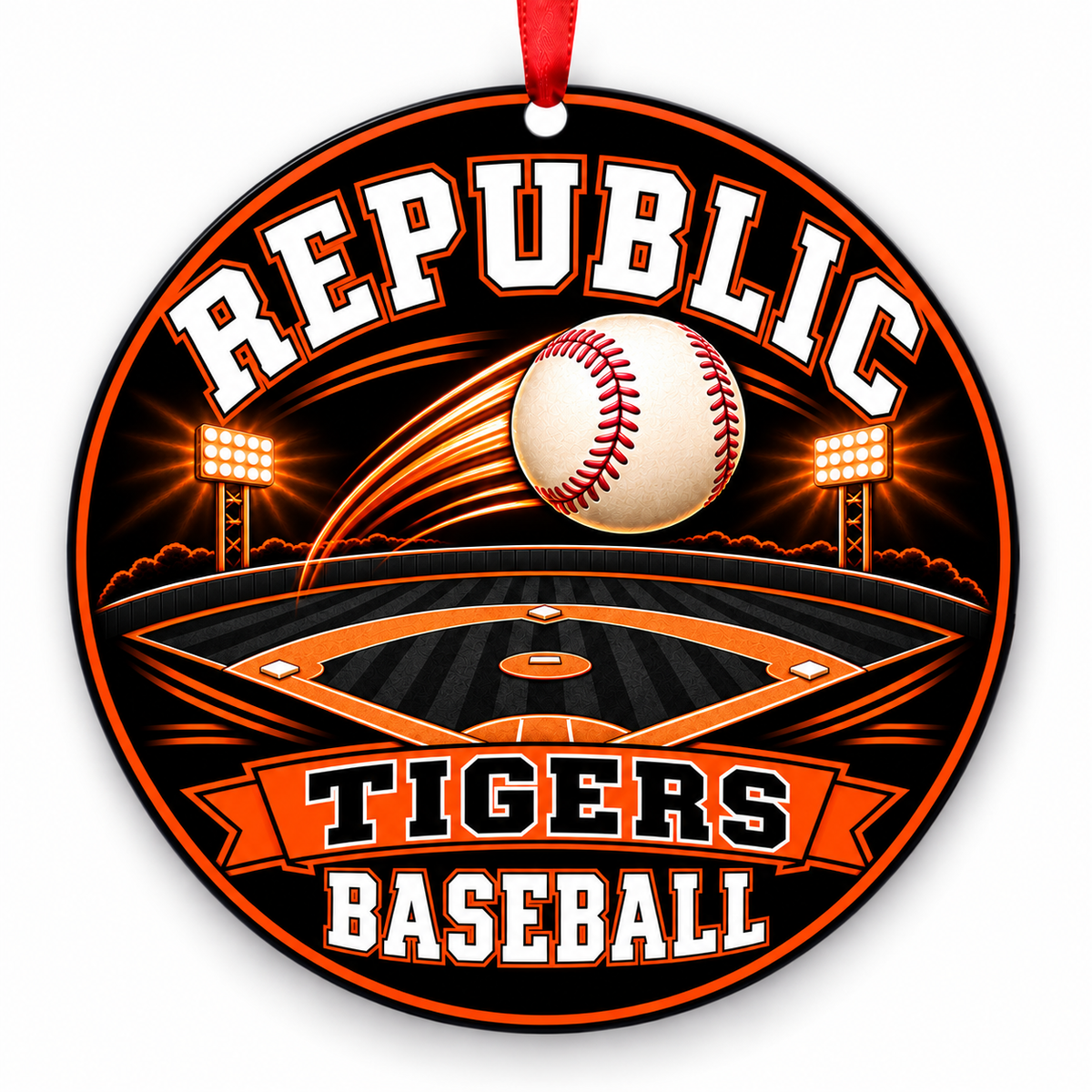 Republic Tigers BASEBALL ornament — Ballpark