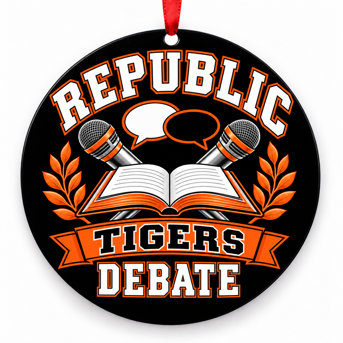 Republic Tigers Speech and Debate — Microphones and Book