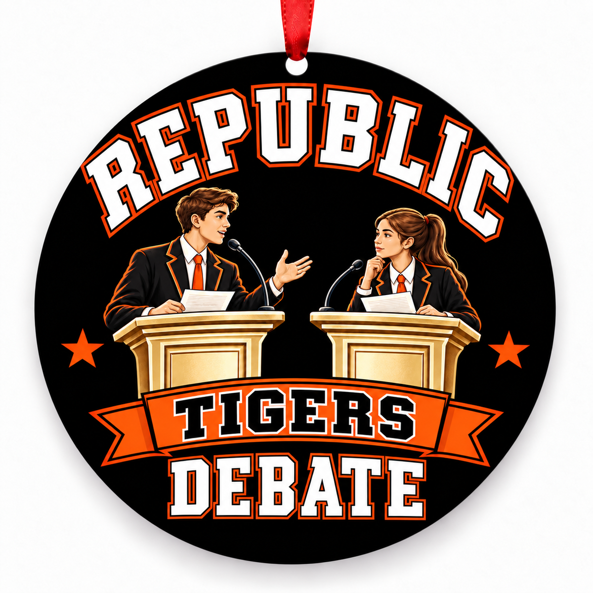 Republic Tigers Speech and Debate — Debaters at Podiums