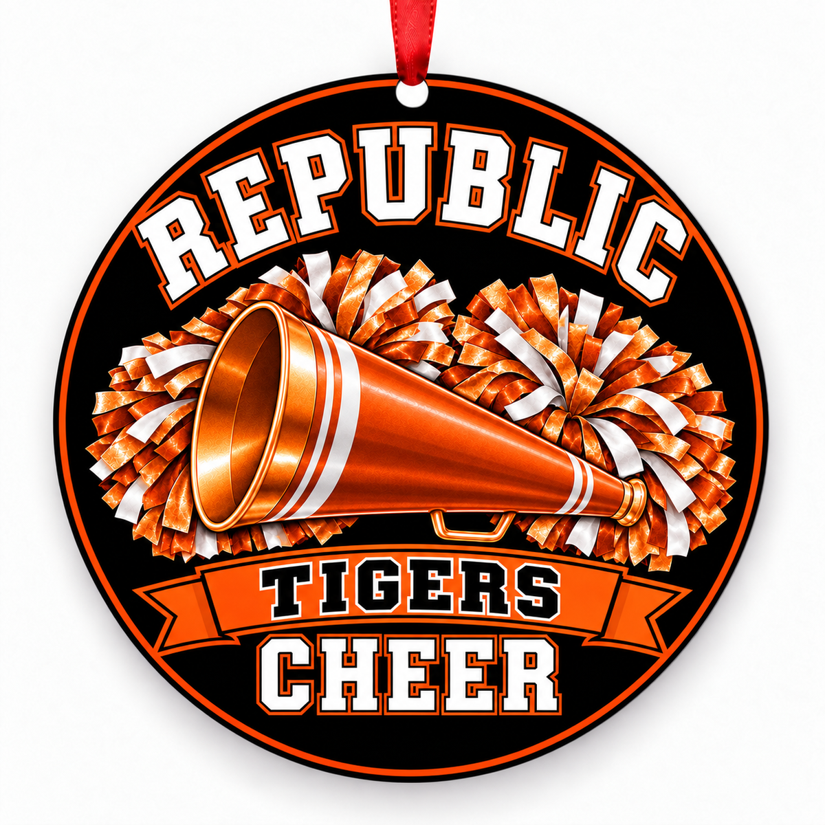 Republic Tigers Cheer ornament — design 1
