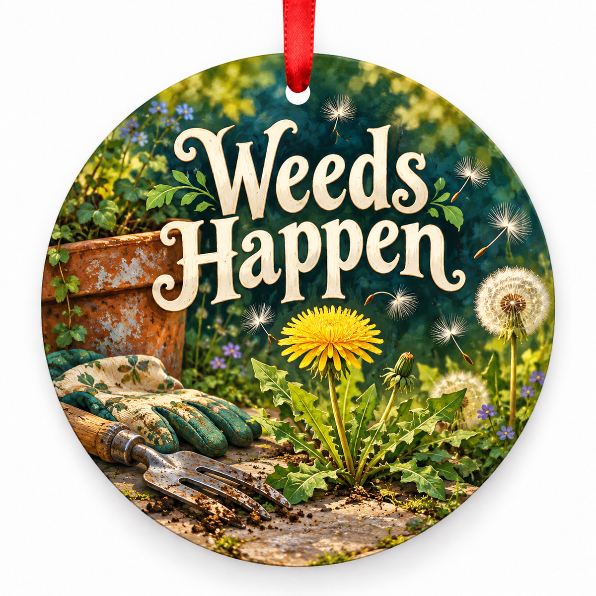 Weeds Happen ornament