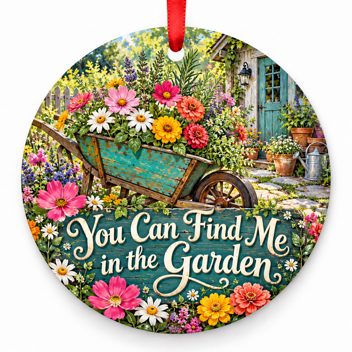 You Can Find Me in the Garden ornament