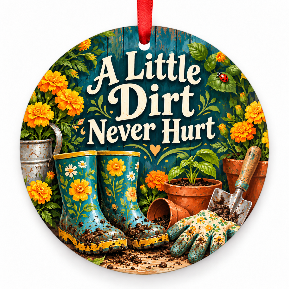 A Little Dirt Never Hurt ornament
