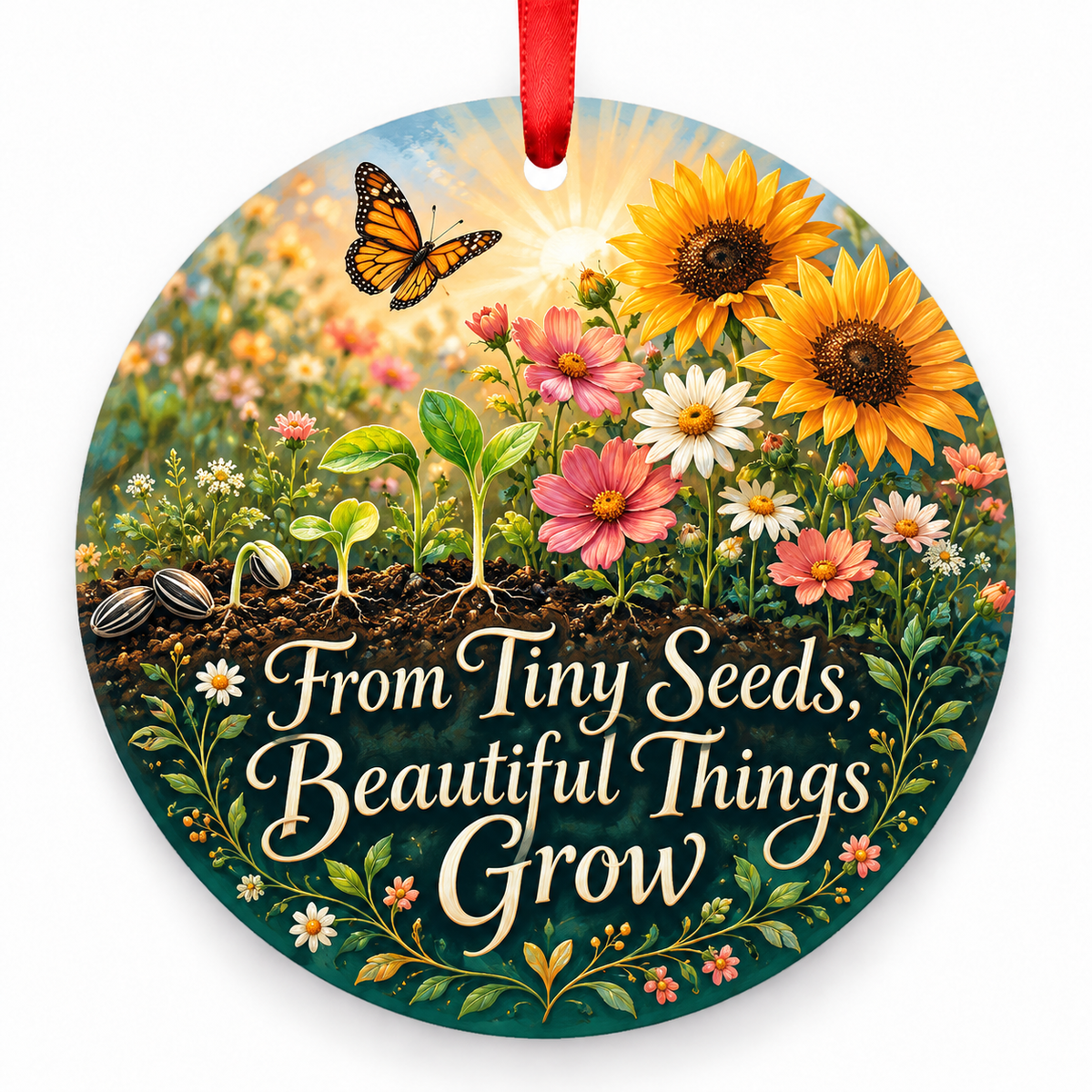 From Tiny Seeds, Beautiful Things Grow ornament