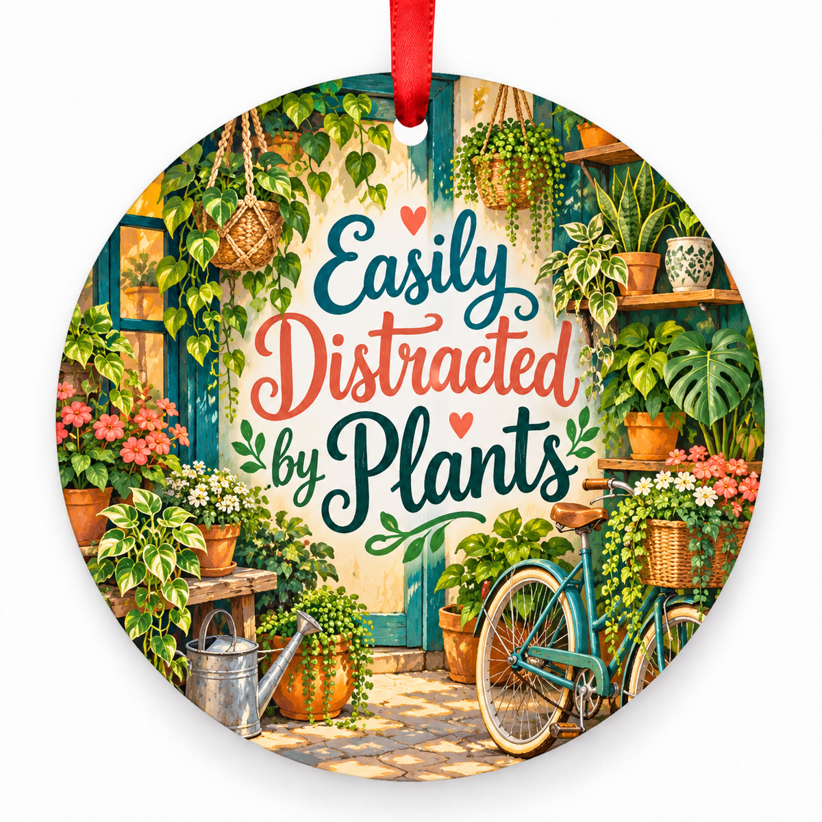 Easily Distracted by Plants ornament