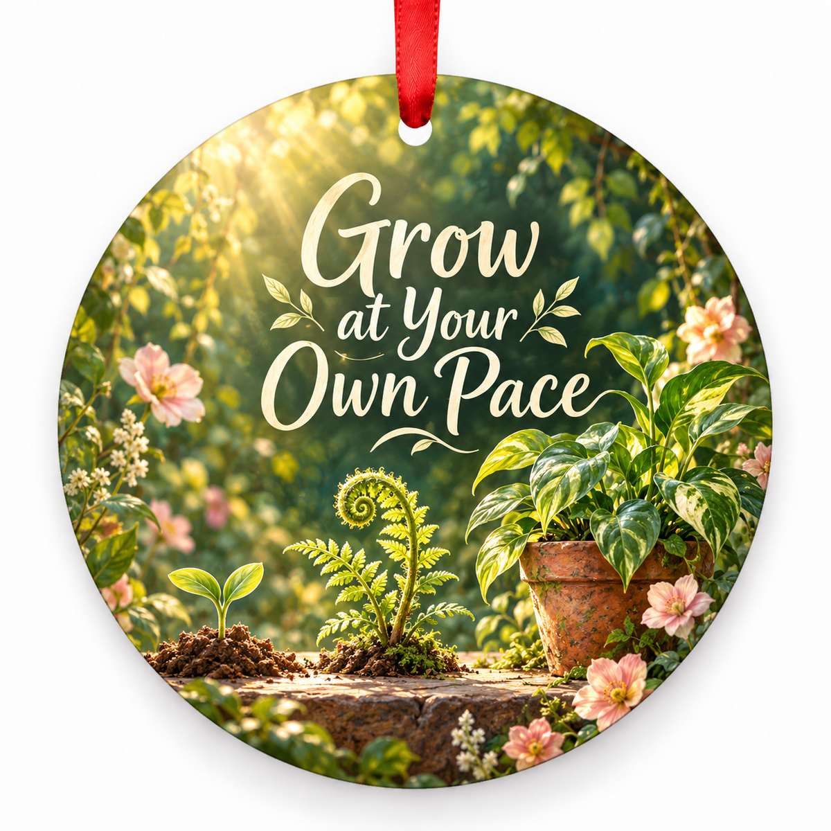Grow at Your Own Pace ornament