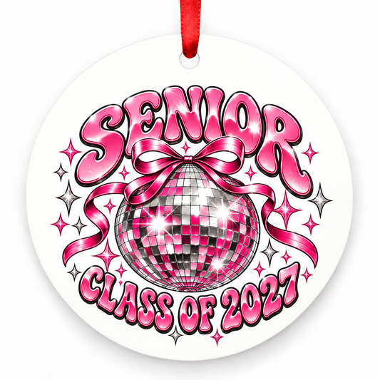 Disco Graduate Senior Class of 2027 ornament