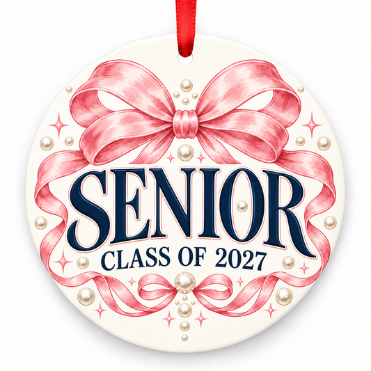 Coquette Senior Senior Class of 2027 ornament