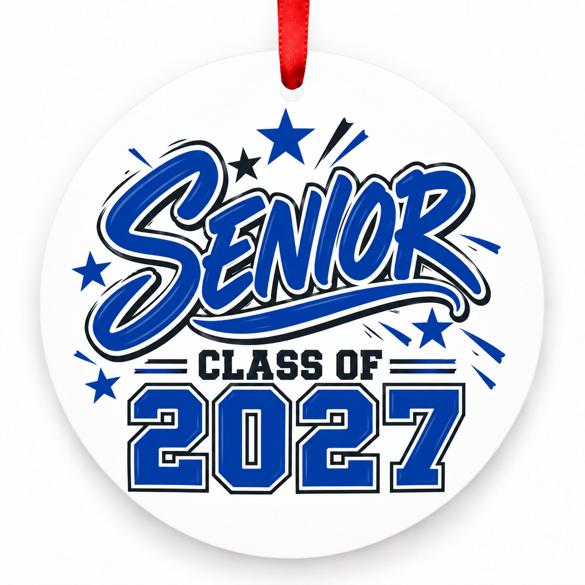 Sporty Script Senior Class of 2027 ornament
