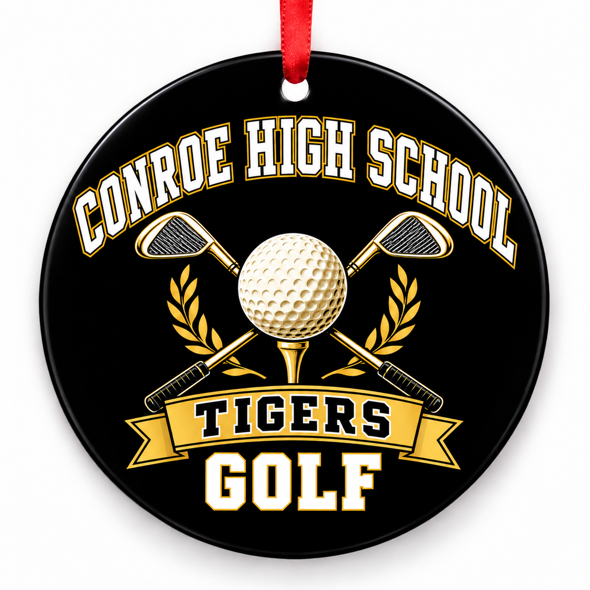 Conroe Tigers Golf – Crossed Clubs