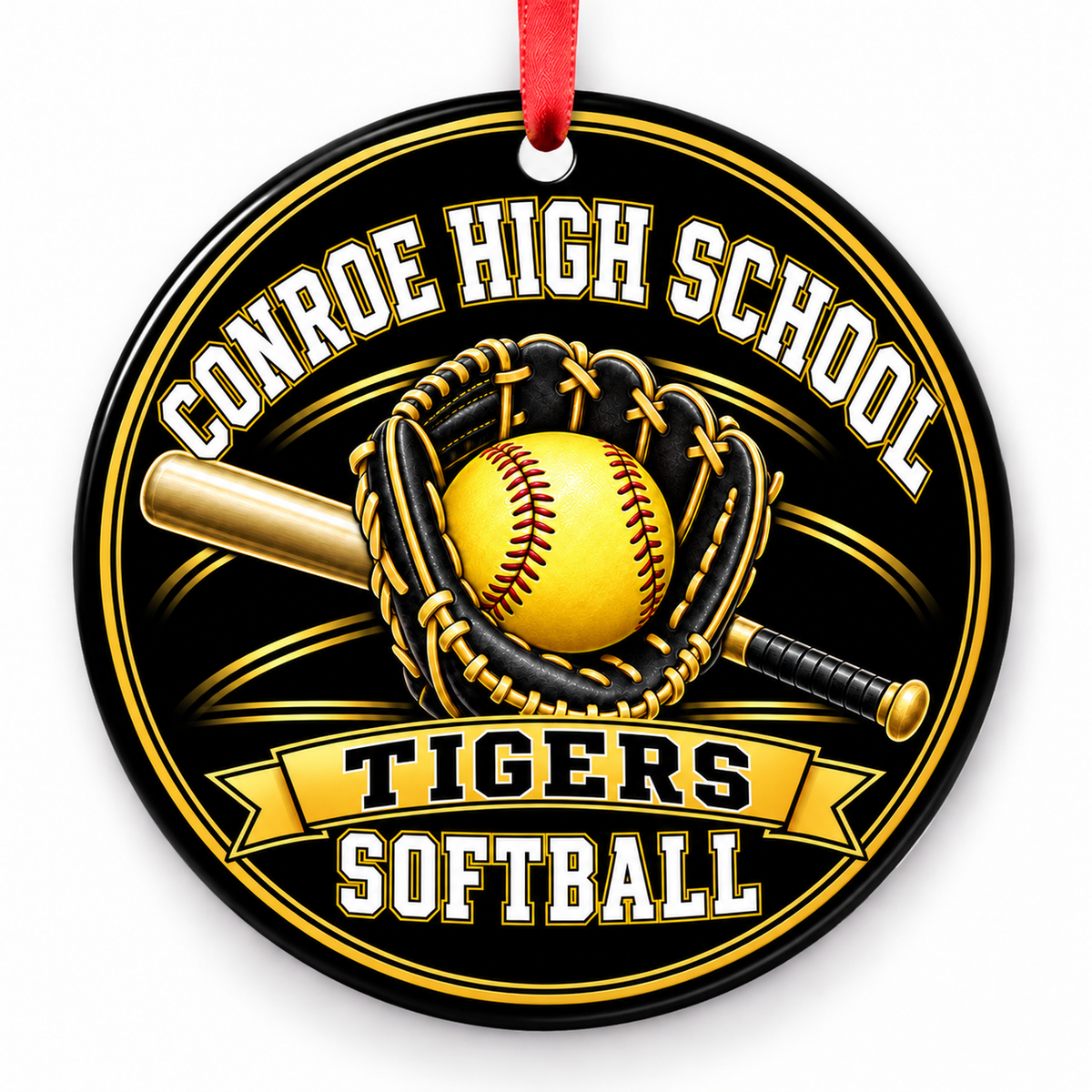 Conroe Tigers Softball – Glove & Bat