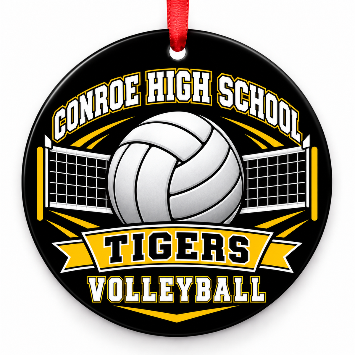 Conroe Tigers Volleyball – Ball & Net