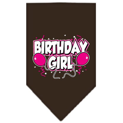 Pet and Dog Bandana Screen Printed, "Birthday Girl -or- "Birthday Boy"