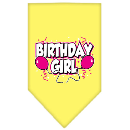 Pet and Dog Bandana Screen Printed, "Birthday Girl -or- "Birthday Boy"