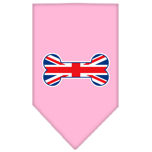 Pet and Dog Bandana Screen Printed, "Bone Shaped UK Flag"
