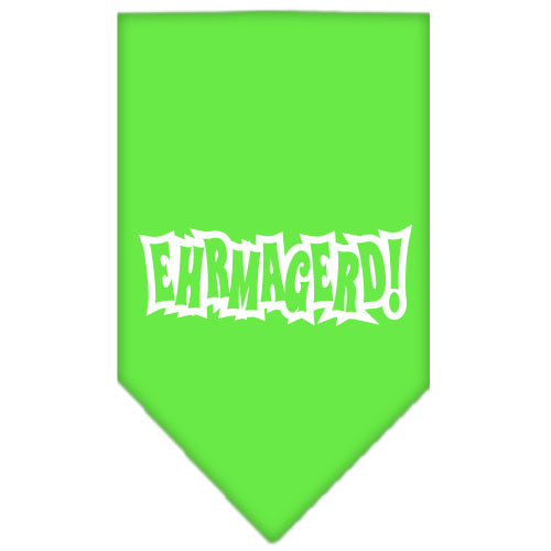 Pet and Dog Bandana Screen Printed, "Ehrmagerd!"