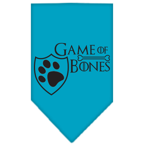 Pet and Dog Bandana Screen Printed, "Game of Bones"