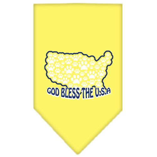 Pet and Dog Bandana Screen Printed, "God Bless The USA"