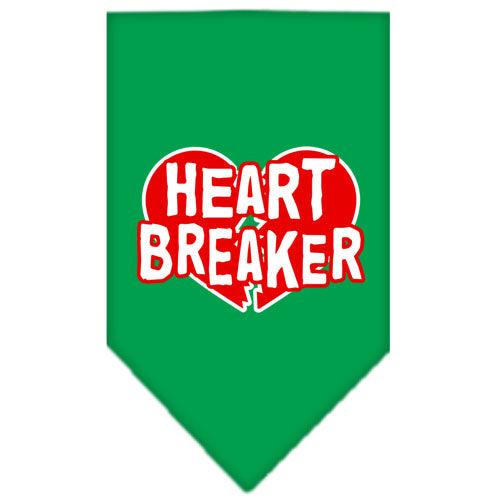 Pet and Dog Bandana Screen Printed, "Heart Breaker"