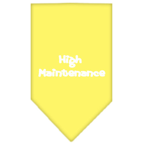 Pet and Dog Bandana Screen Printed, "High Maintenance"