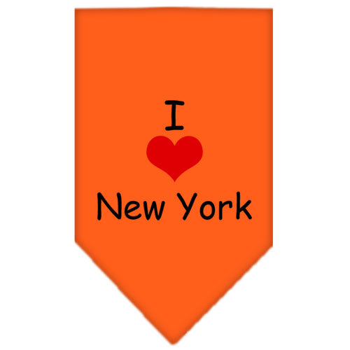 Pet and Dog Bandana Screen Printed, "I Heart NY"