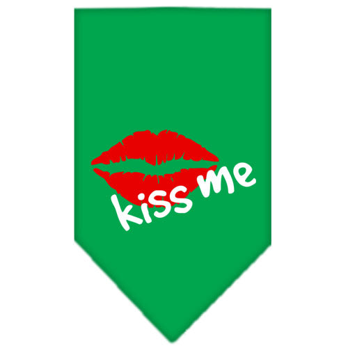 Pet and Dog Bandana Screen Printed, "Kiss Me"