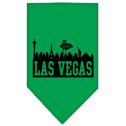 Pet and Dog Bandana Screen Printed, "Las Vegas Skyline"