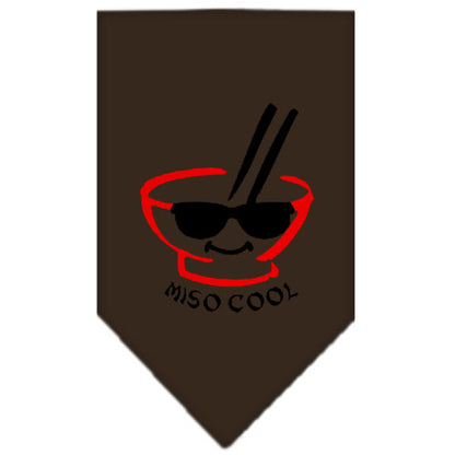 Pet and Dog Bandana Screen Printed, "Miso Cool"