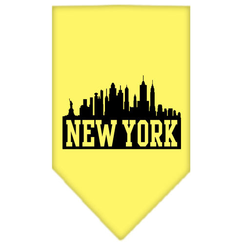 Pet and Dog Bandana Screen Printed, "New York Skyline"