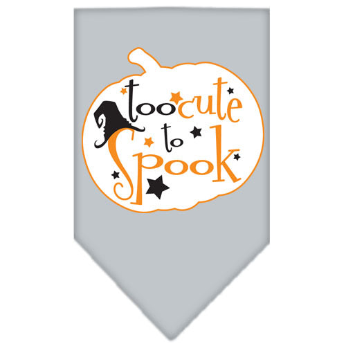 Halloween Pet and Dog Bandana Screen Printed, "Too Cute To Spook"