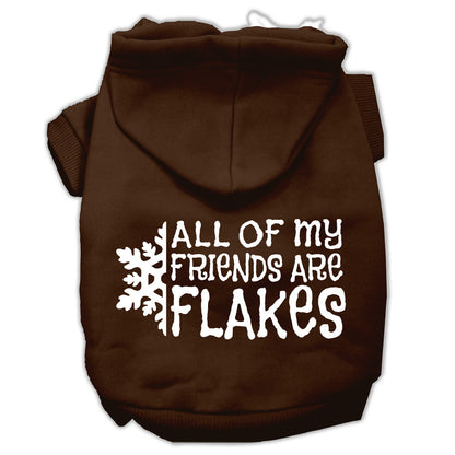 Christmas Pet Hoodie "All Of My Friends Are Flakes"