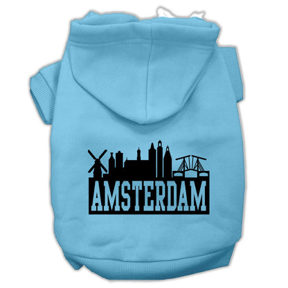 Pet Hoodie "Amsterdam Skyline"