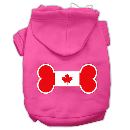 Pet Hoodie "Bone Shaped Canadian Flag"