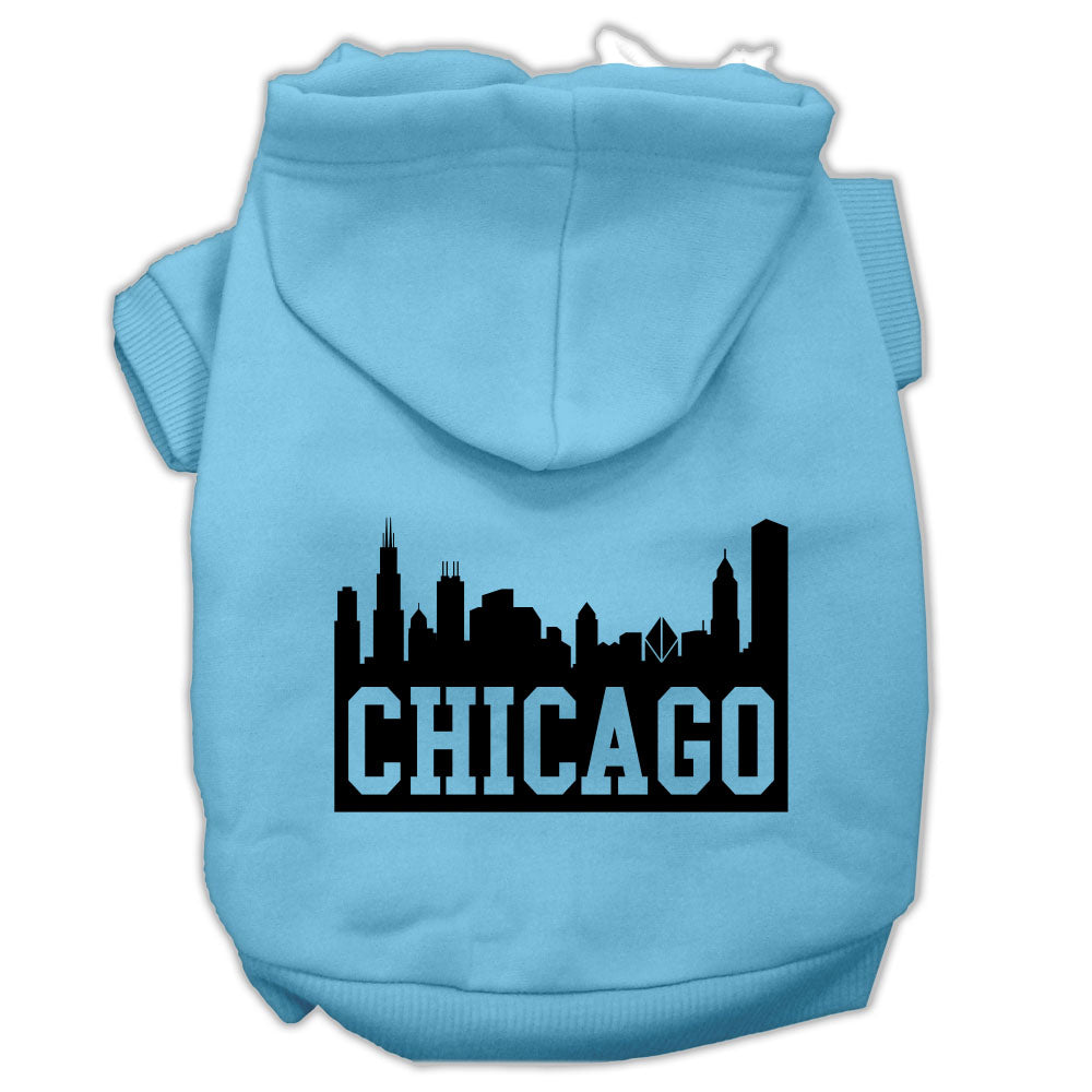 Pet Hoodie "Chicago Skyline"