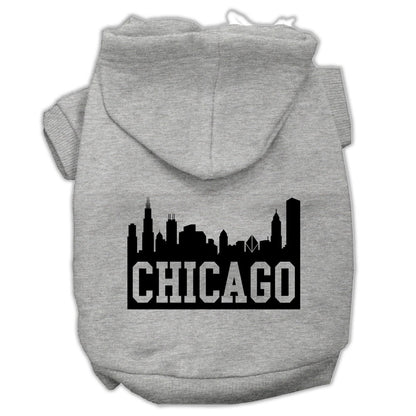 Pet Hoodie "Chicago Skyline"