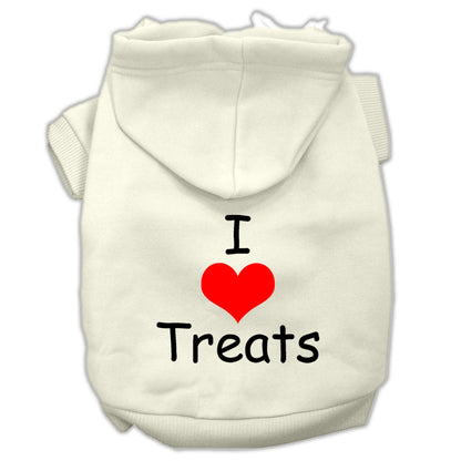 Pet Hoodie "I Love Treats"