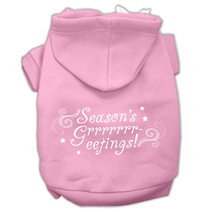 Christmas Pet Hoodie Screen Printed, "Season's Greetings"