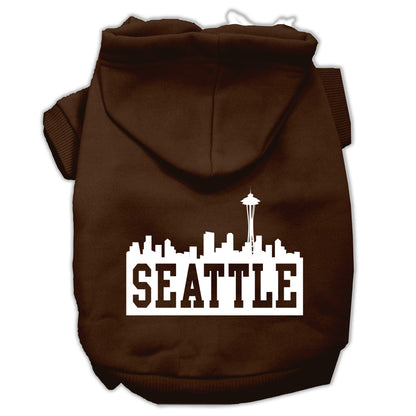 Pet Hoodie "Seattle Skyline"