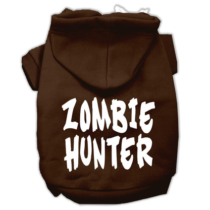 Halloween Pet Hoodie Screen Printed, "Zombie Hunter"