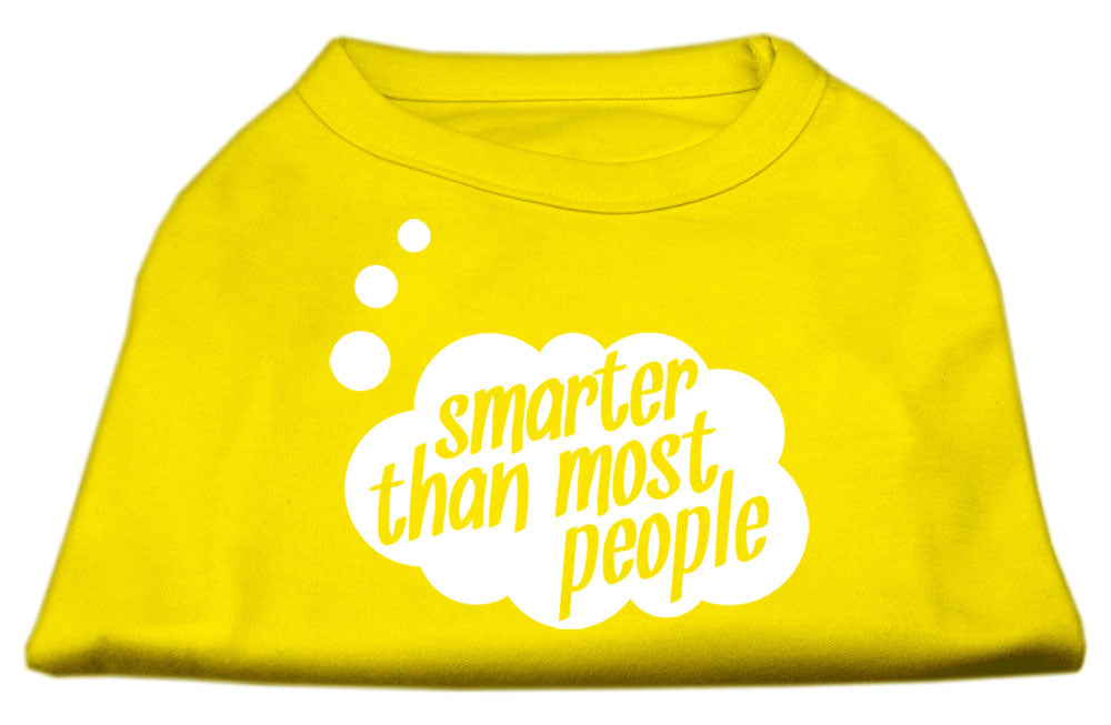 Pet Dog & Cat Shirt Screen Printed, "Smarter Than Most People"